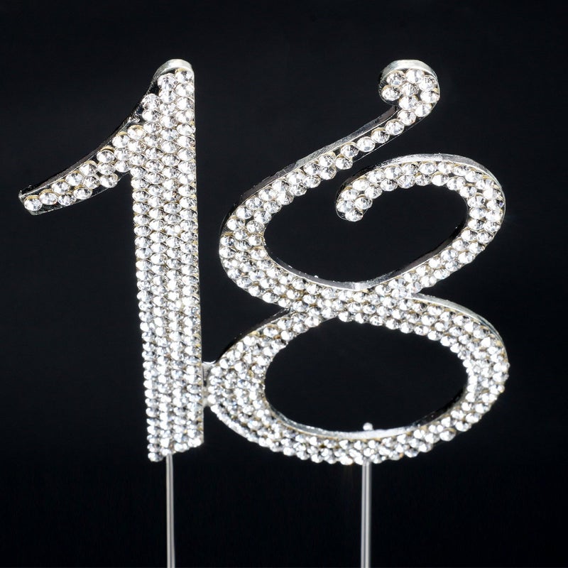 Scotamalone18 Cake Topper Premium Bling Rhinestone Diamond Gems - Image 2